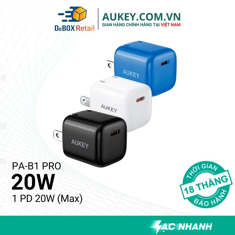 Sạc nhanh PD 20W AUKEY PA-B1 Pro 1 cổng ...