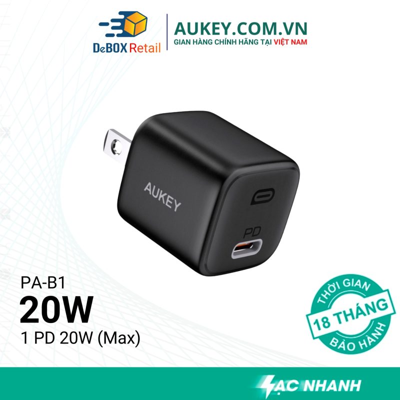 Sạc nhanh PD 20W AUKEY PA-B1 Pro 1 cổng ...