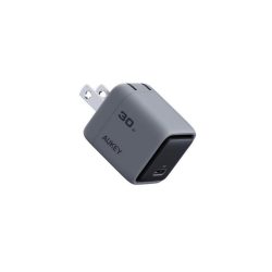 Củ sạc nhanh Aukey PA-C1 GaN 30W – Nhỏ gọn, an toàn, phích US, màu xám